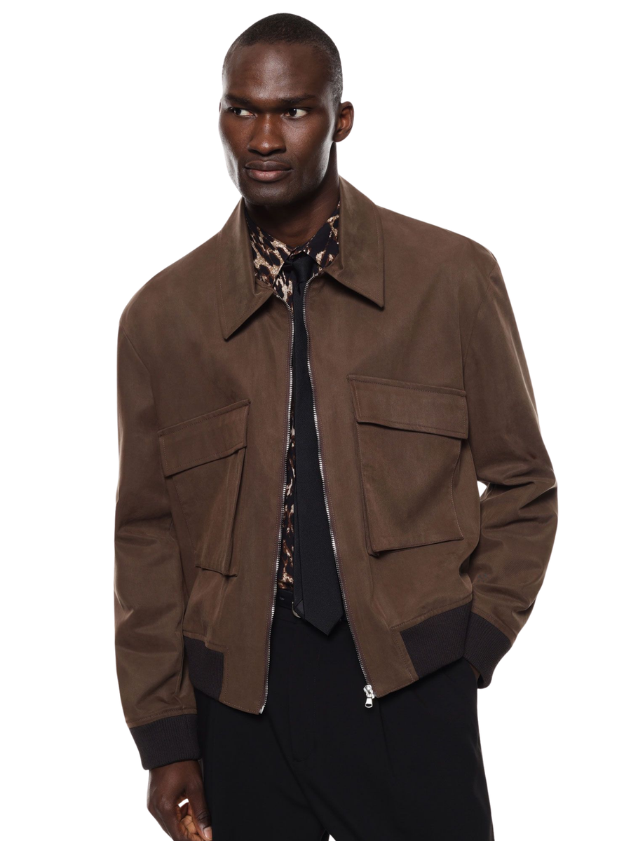 Giacca bomber Imperial moro con tasche frontali V5441V4982 MORO Imperial 