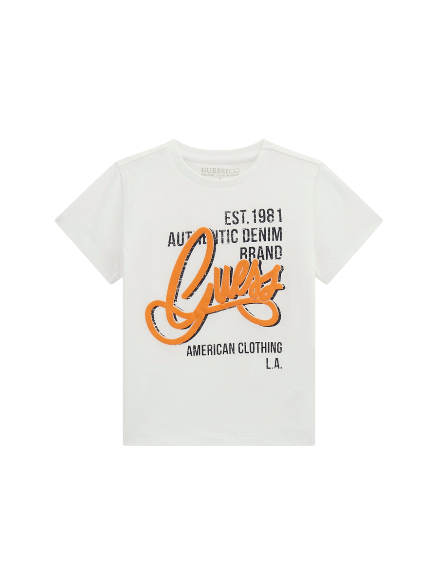 T-Shirt Guess bianca "Est. 1981" e "American Clothing L.A." N5GI00K8HM4 G011 Guess 