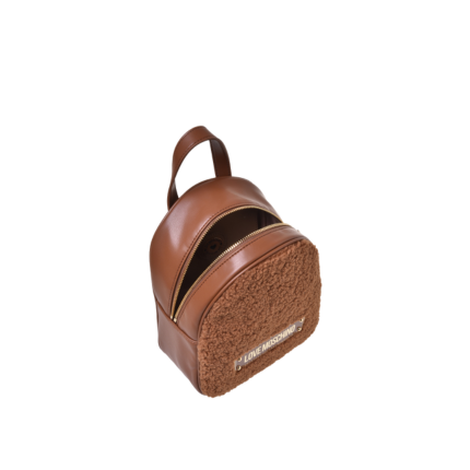 Zaino Love Moschino cuoio con catena dorata JC4377PP0NKS 120A Love Moschino 