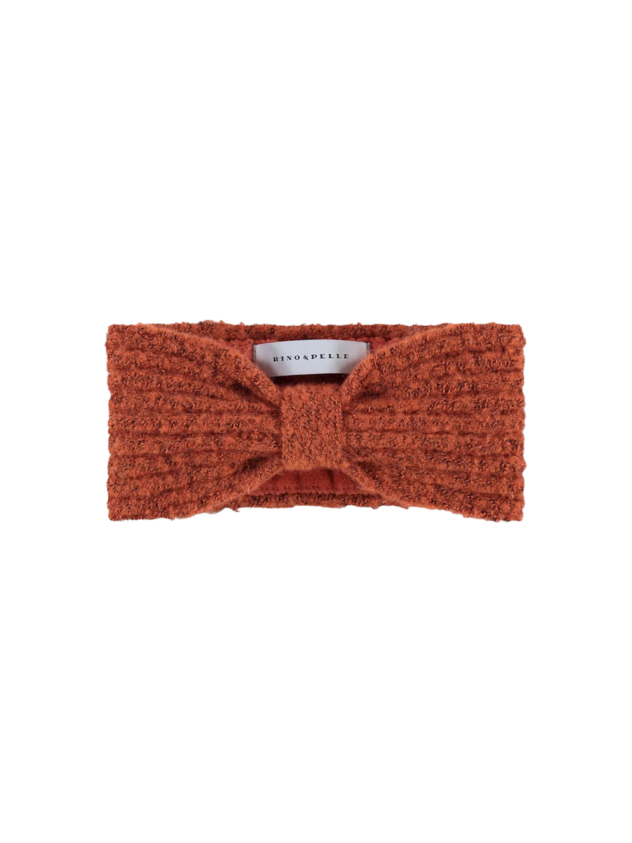 Fascia Amra in maglia arancione con nodo centrale Amra7002310 Fire Rino & Pelle 