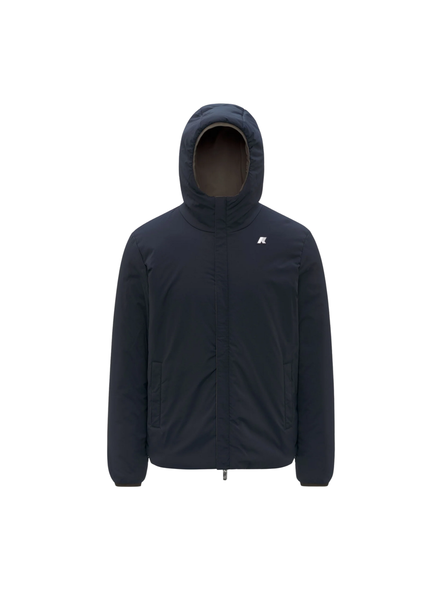 Giubbino "Jack St Warm Double" K-Way nero oliva e blu K6128VW B3A K-WAY 
