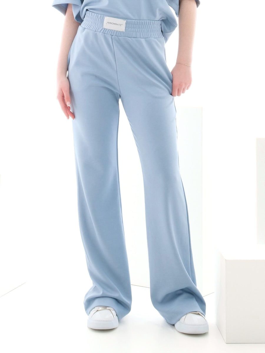 Pantalone in tuta Hinnominate azzurro a palazzo HMABW01452 BL50 Hinnominate 