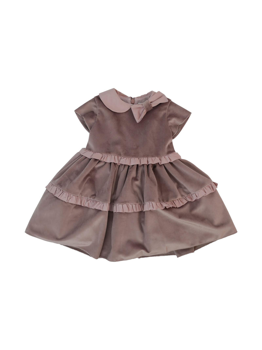 Abito in velluto rosa malva ID817 C99 Marlù 