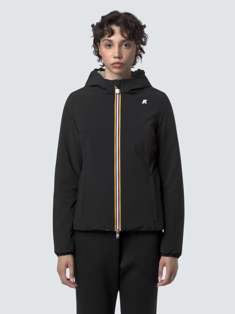 Giubbino "Lily St Warm Reversibile" K-Way nero K6128TW BC9 K-WAY 