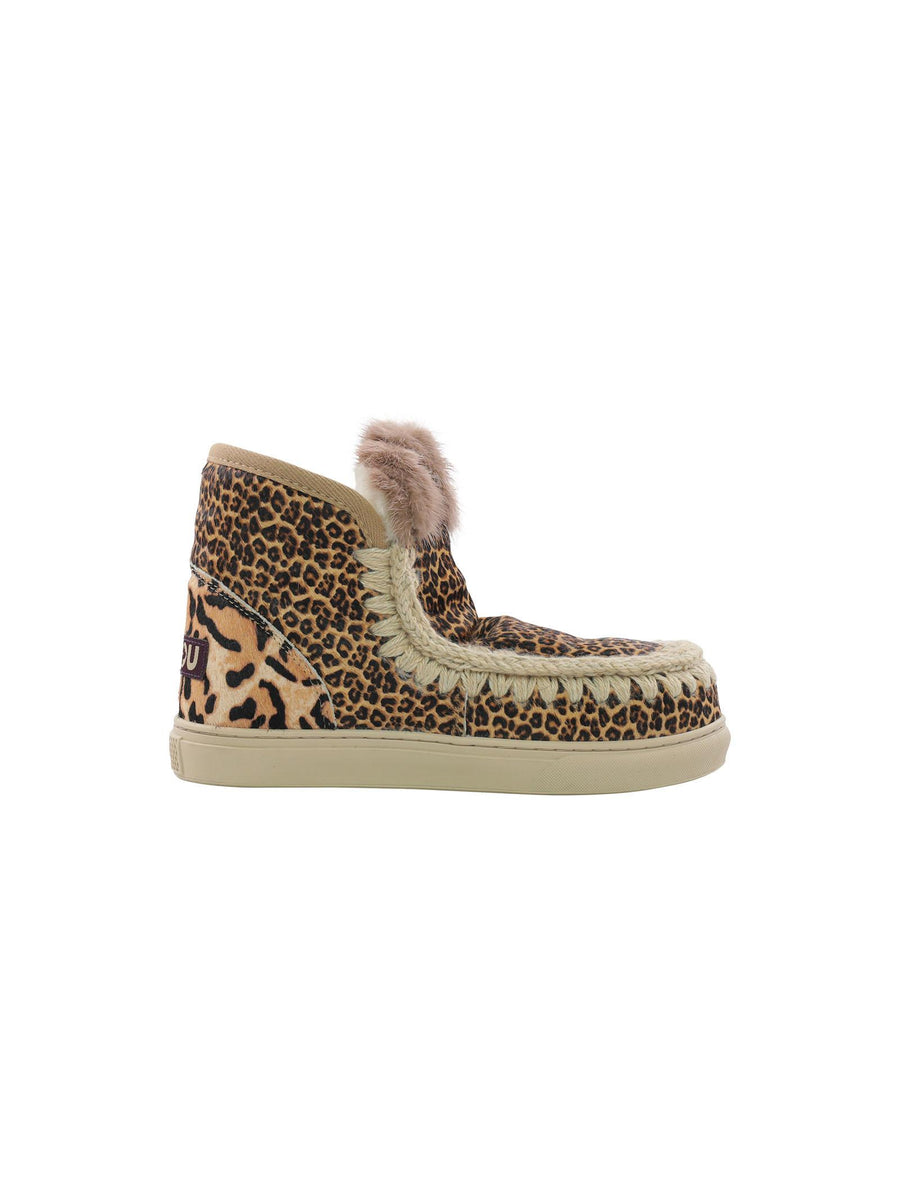Sneakers eskimo  con patchwork animalier FW111007D POSMCH Mou 