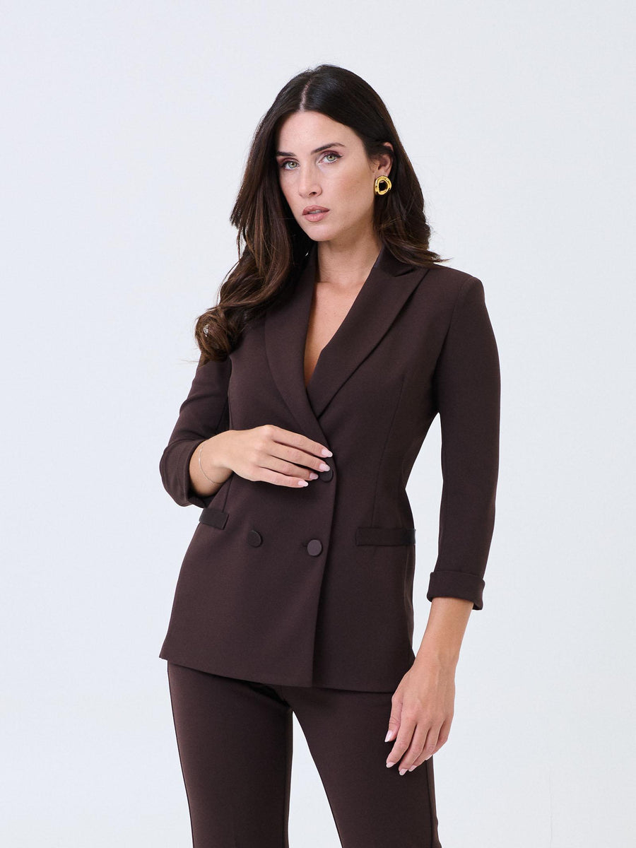 Giacca a 3/4 Imperial moro doppiopetto JU25KAW MORO Imperial 