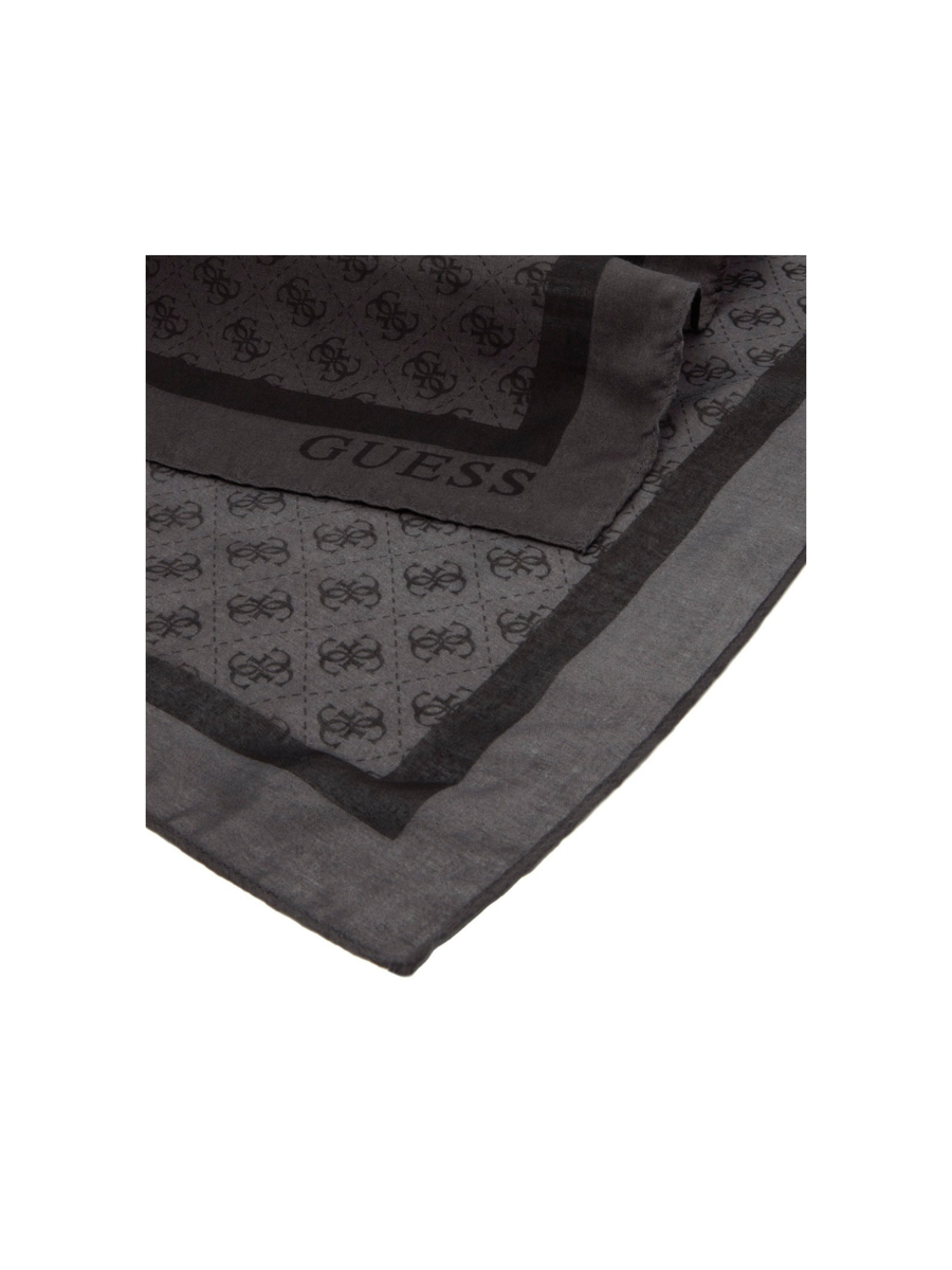 Sciarpa Guess nera con stampa monogram e bordo con logo AW5341POL03 CLO Guess 