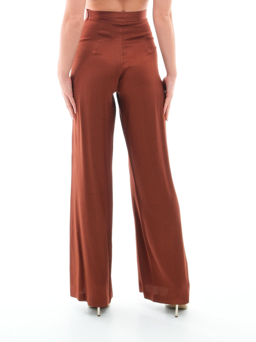 Pantalone jacquard Bohemian Vì ruggine PA218 BROWN Bohemian V 