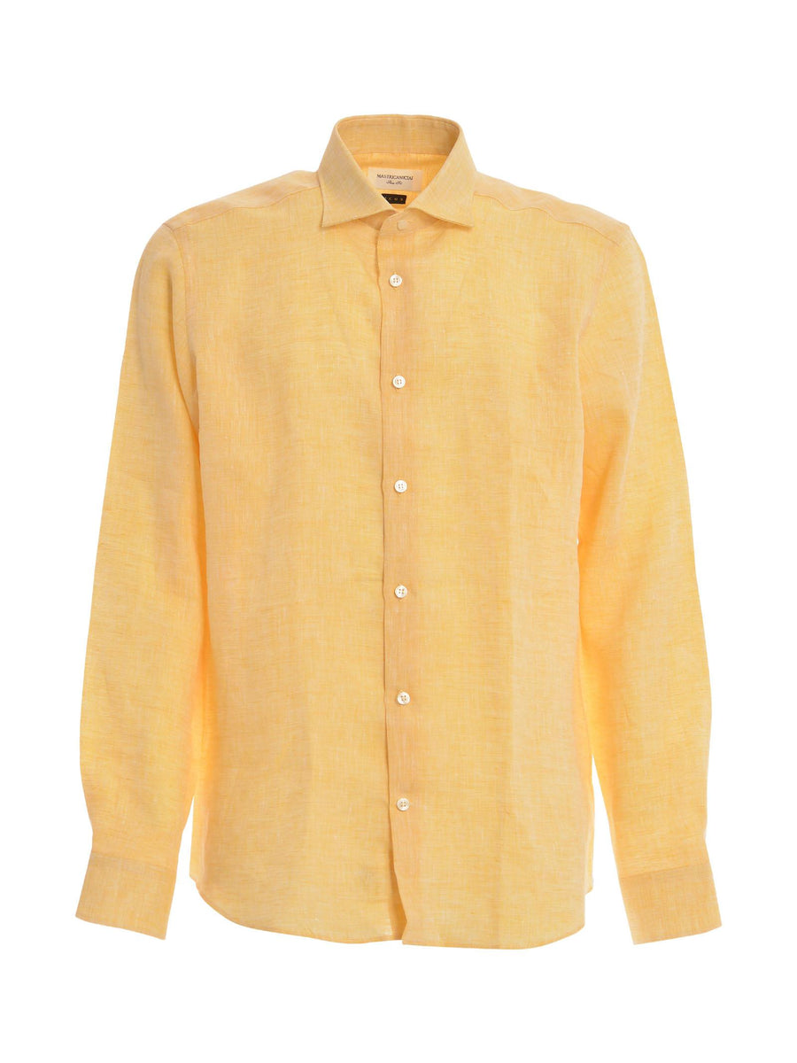 Camicia Luca giallo pastello IS049 LI005 Mastricamiciai 