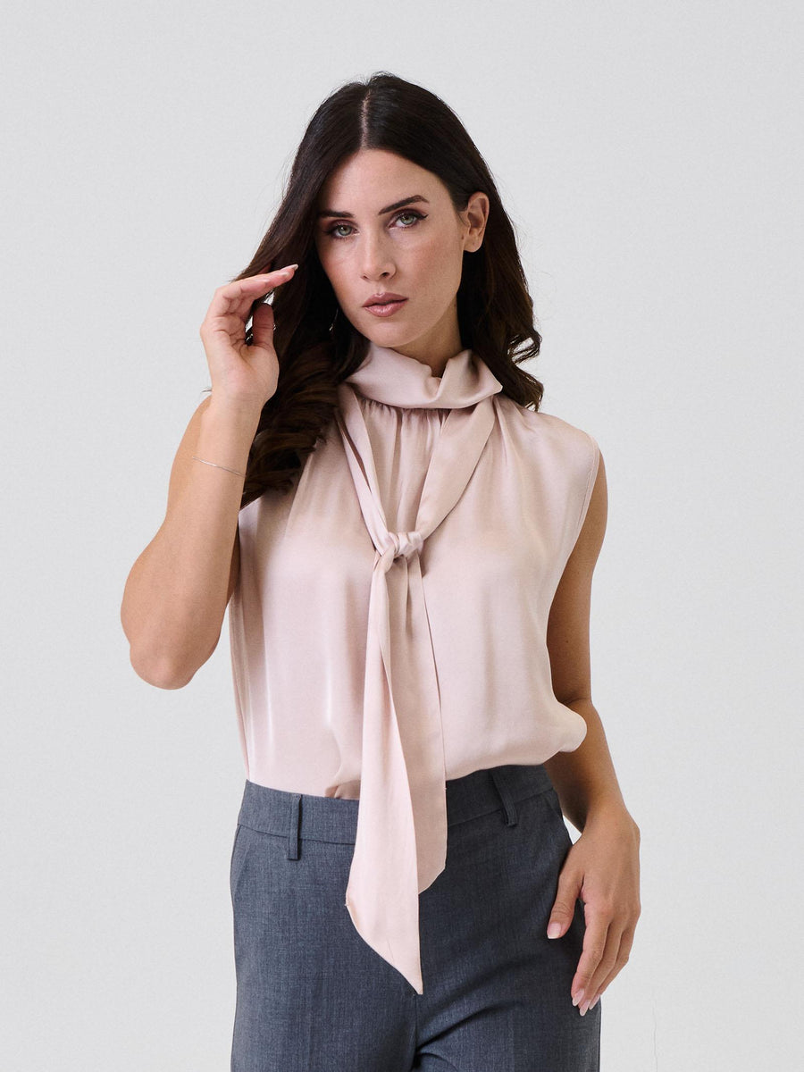 Top a collo alto Armoire rosa con fusciacca F8718T05Q ROSA Armoire 