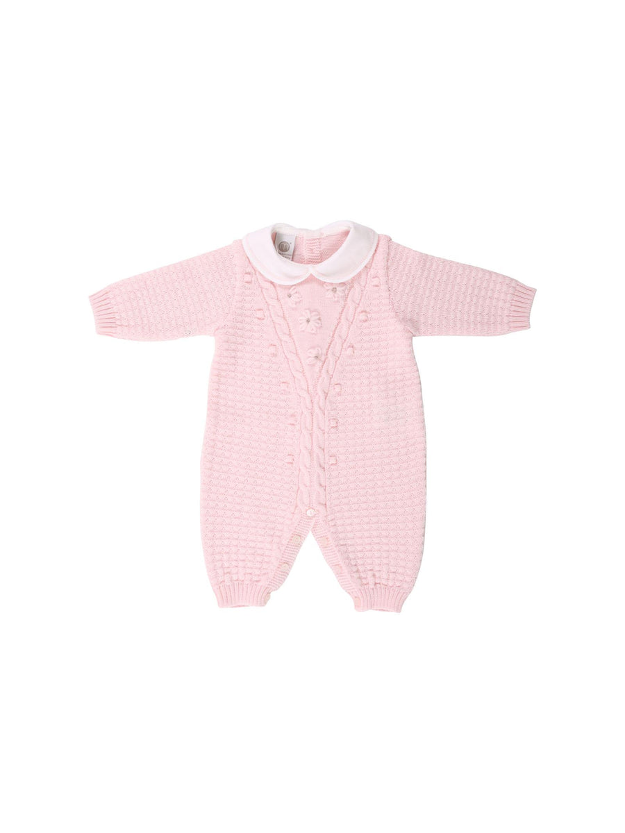 Tutina con ricami rosa chiaro IG1110 C3 Marlù 