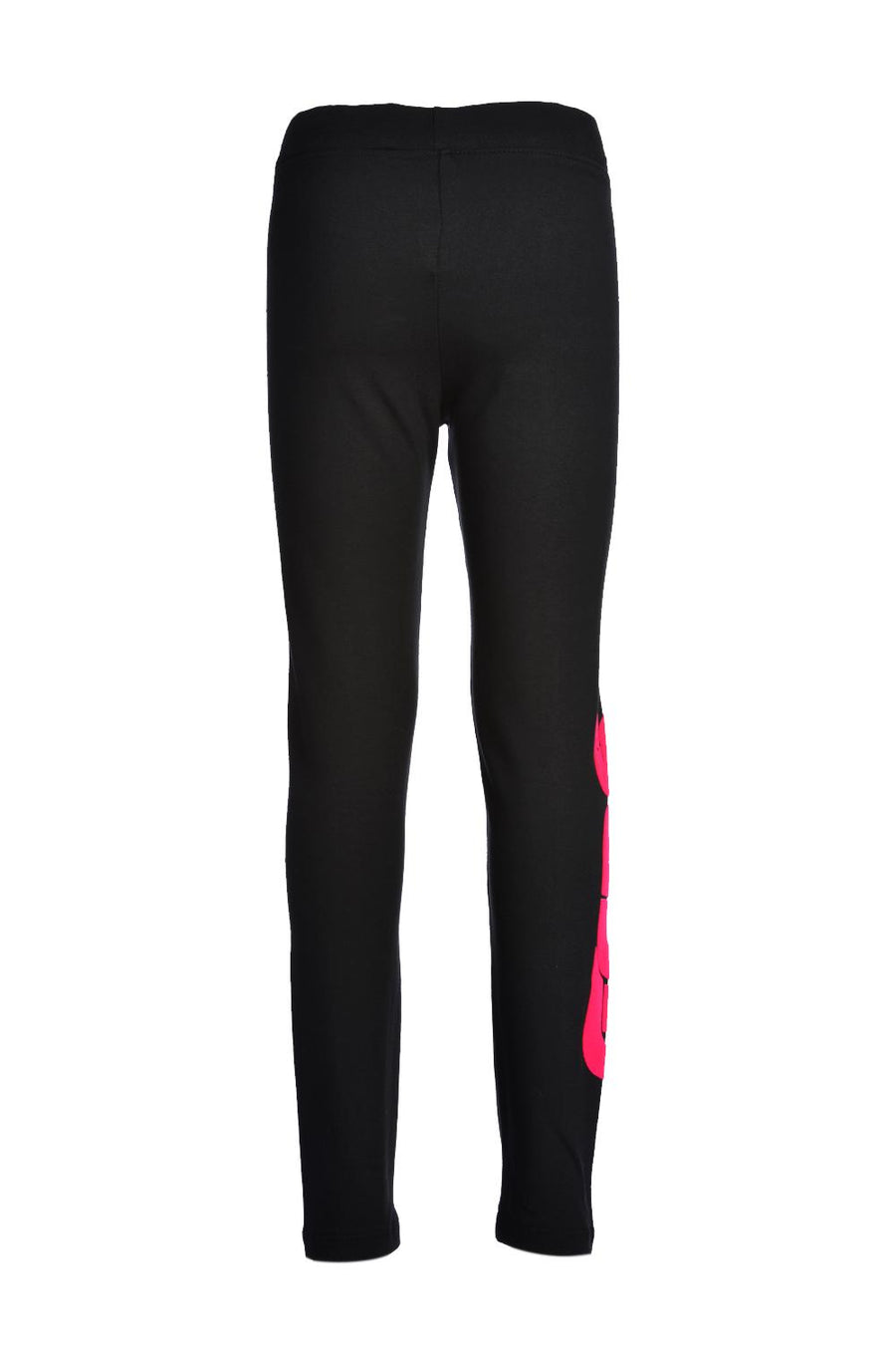 Leggings nero con scritta fluo 028662 NE GCDS 