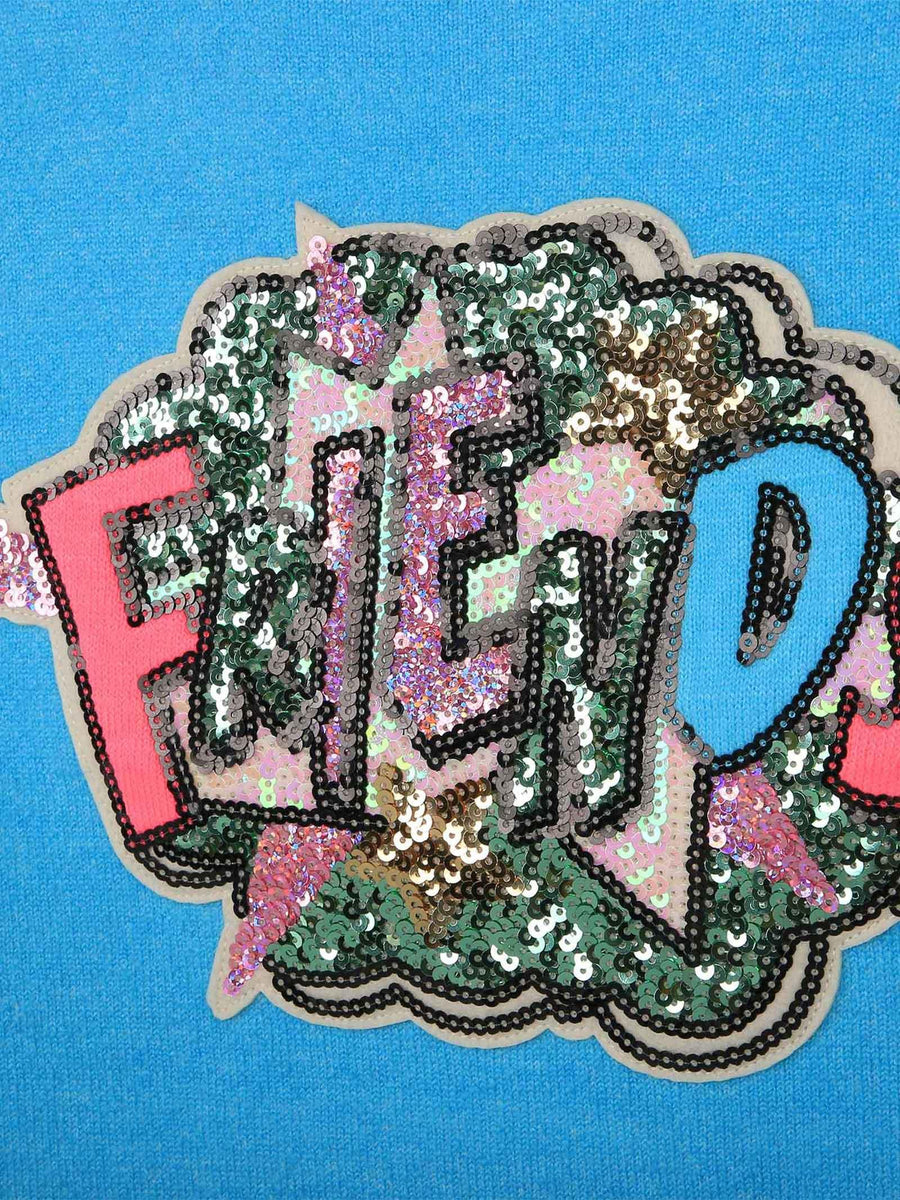 Abito in maglia turchese Friends U12865 77S Billie Blush 