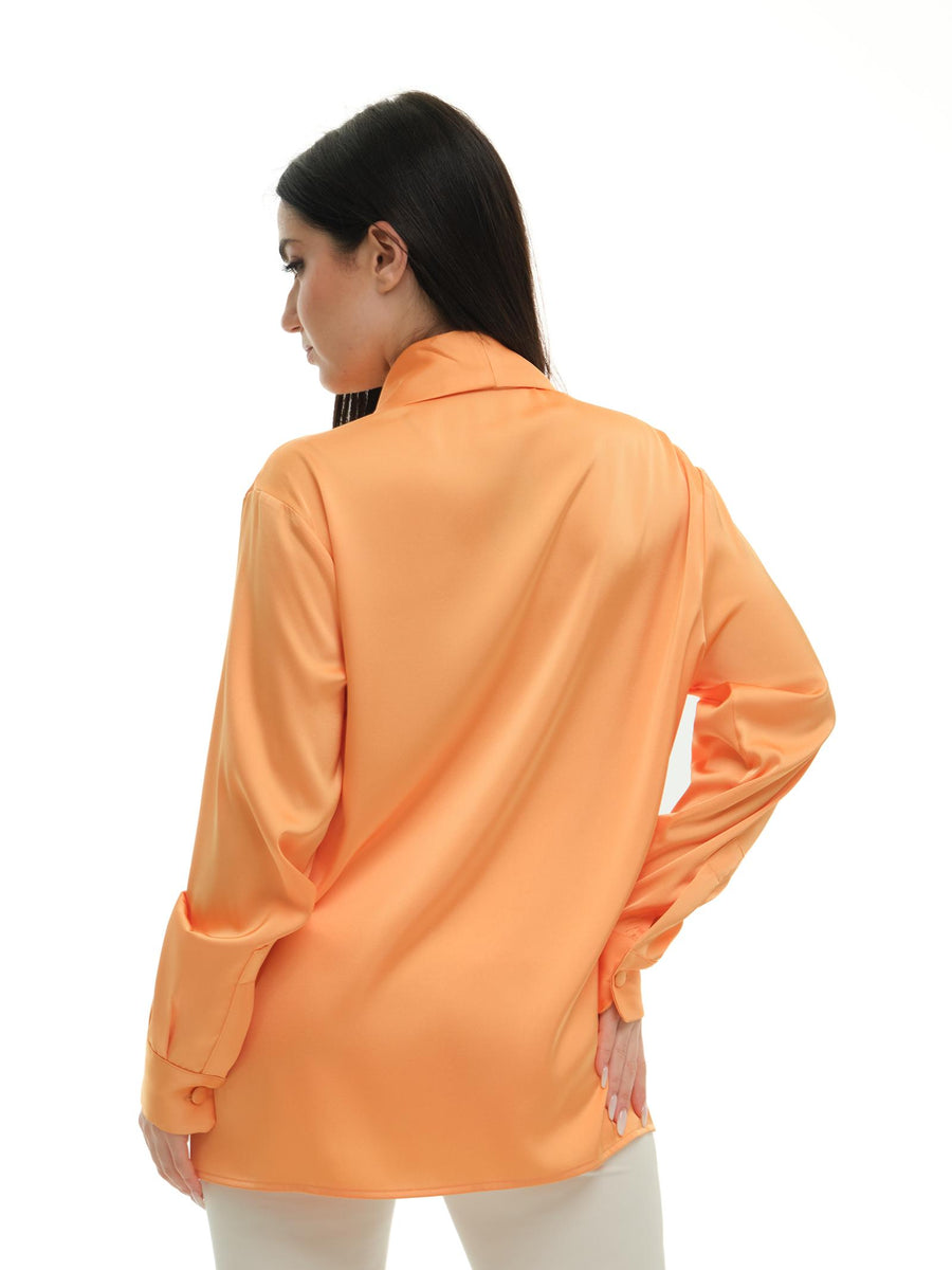 Camicia "double shawl" Silence Limited arancione CA7004 APRICOT Silence Limited 
