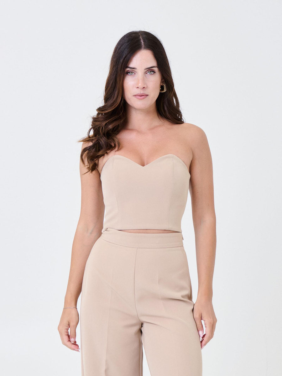 Top a cuore Silence Limited sabbia NP1019GOLD SAND Silence Limited 