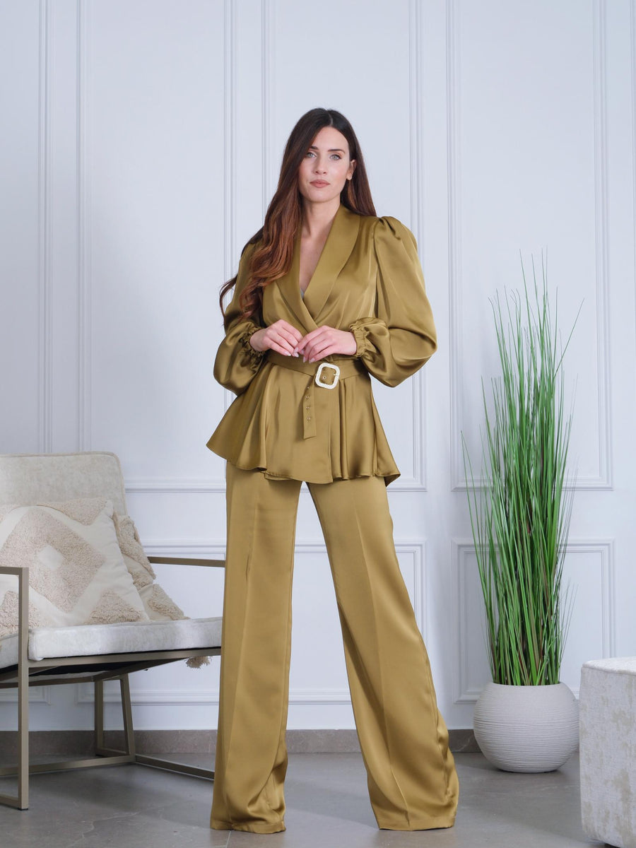 Pantalone "Kimono" Silence Limited verde olio PAF4 OIL Silence Limited 