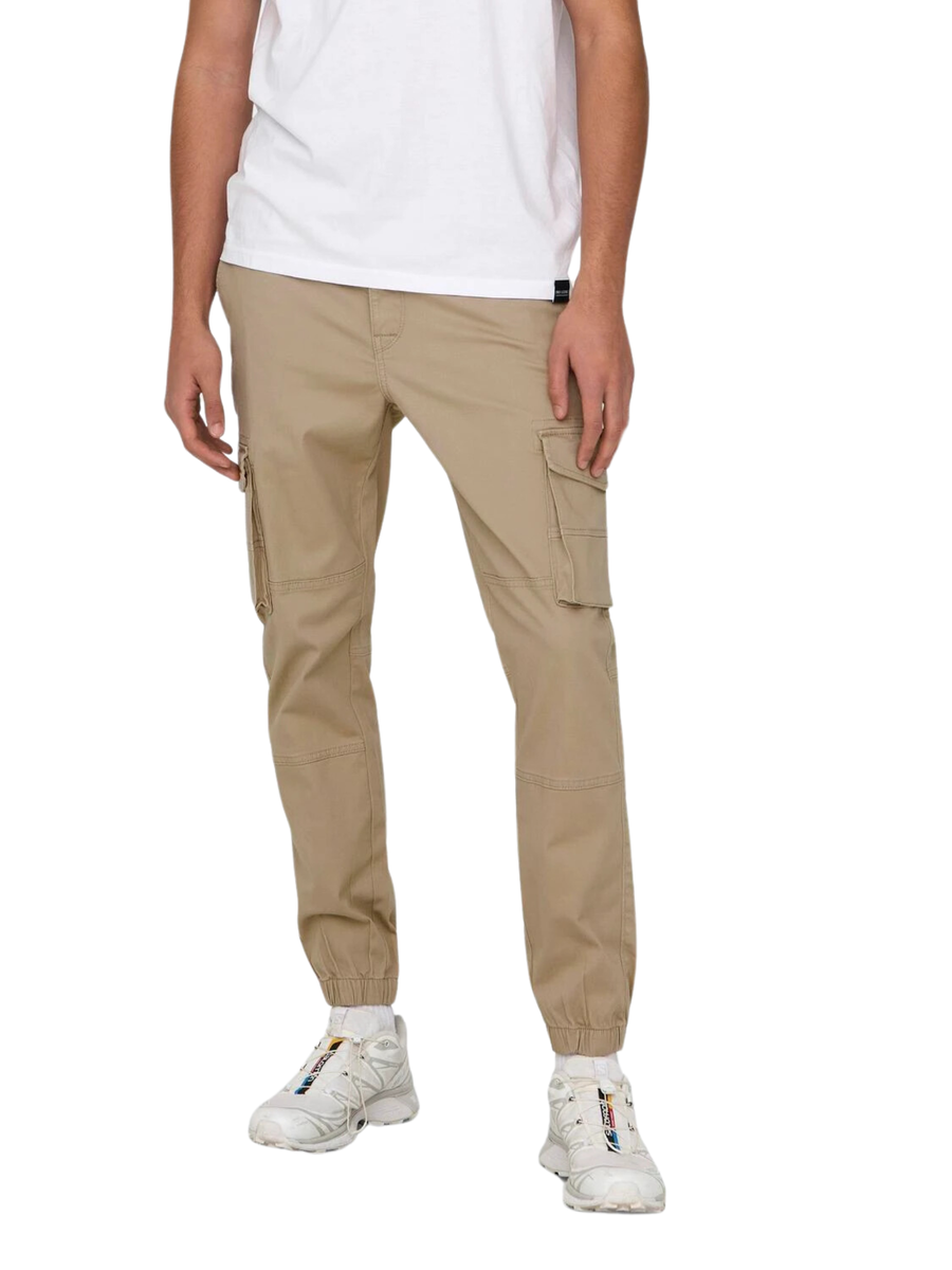 Pantalone cargo carter Only & Sons beige 22028434 CHINC Only & Sons 