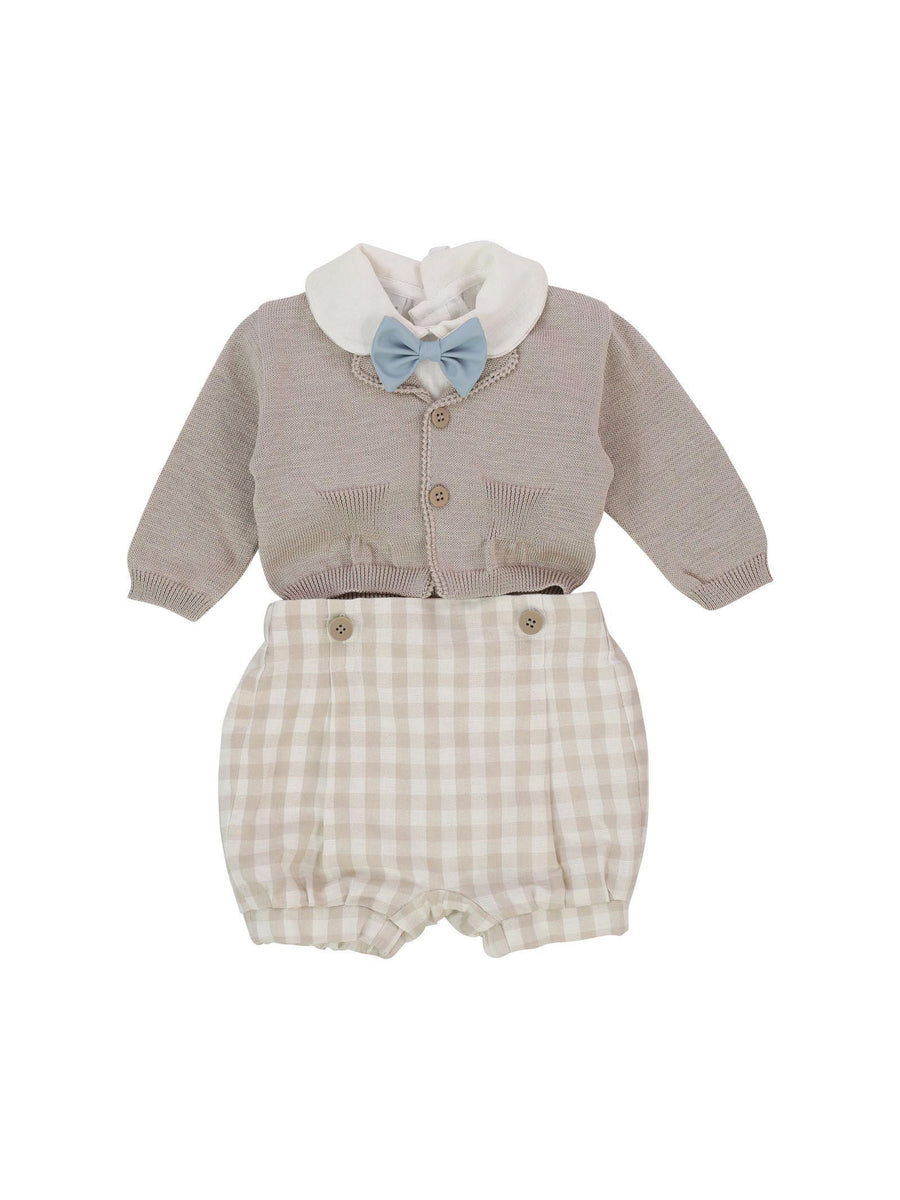 Completo con pagliaccetto a quadretti EM60660 C60002 Marlù 