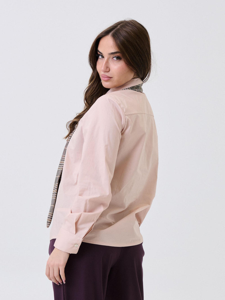 Camicia Armoire rosa con cravatta fantasia check 3120 ROSA Armoire 
