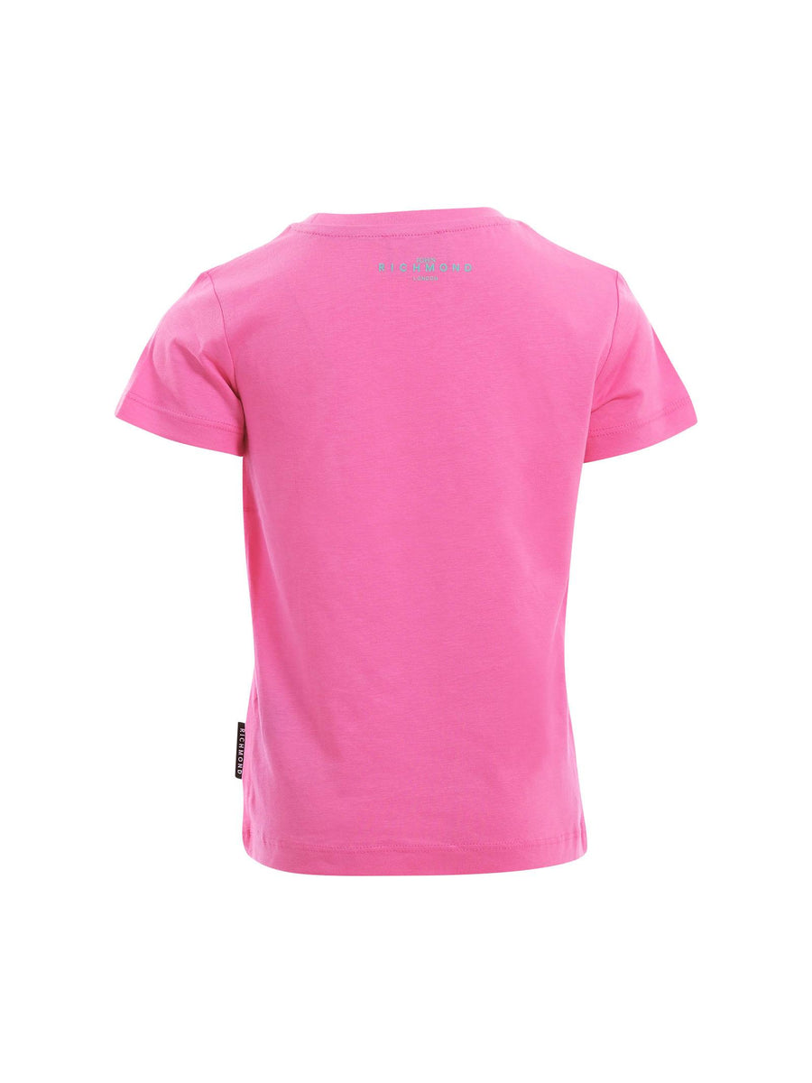 T-Shirt John Richmond viola con logo lettering frontale e posteriore RGP25002TS BARBIE John Richmond 