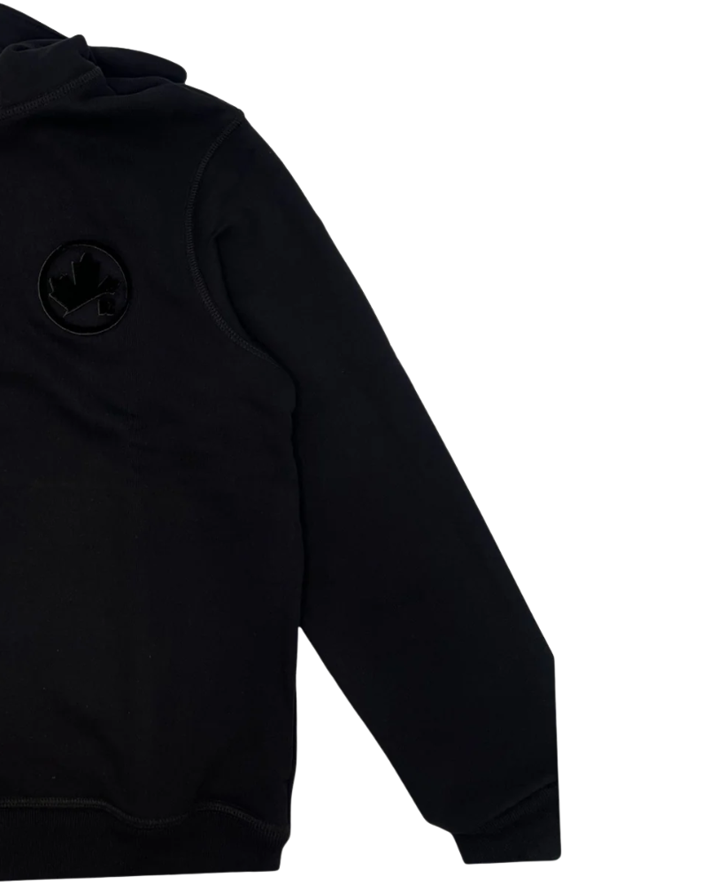 Felpa con zip Dsquared nera DQ3010 DQ900 Dsquared 