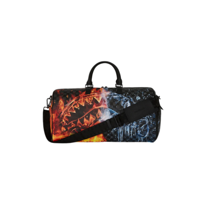 Borsone "Fire & Ice Shark Duffle" Sprayground blu e rosso 910D7936 NSZ Sprayground 