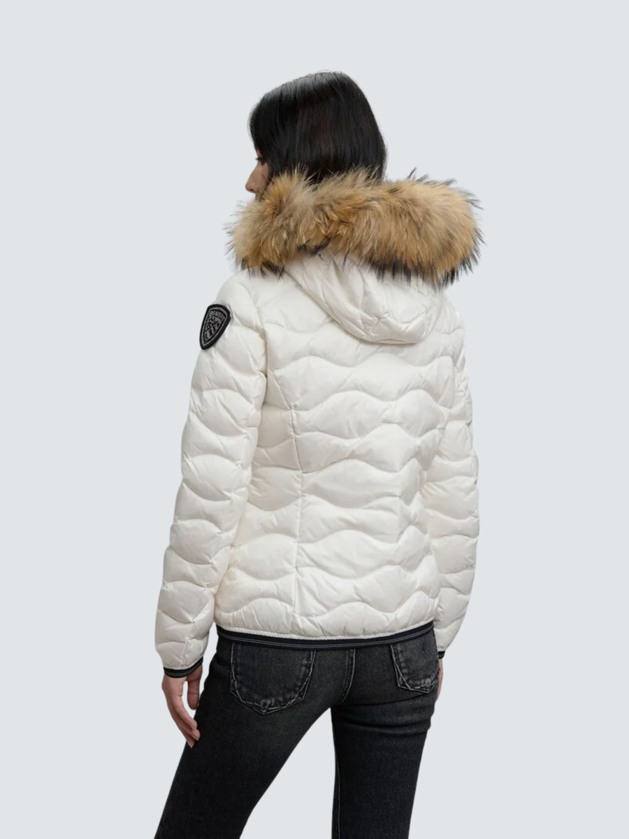 Giubbino con bordo in pelliccia "Aldie" Blauer bianco BLDC03096 100BI Blauer 