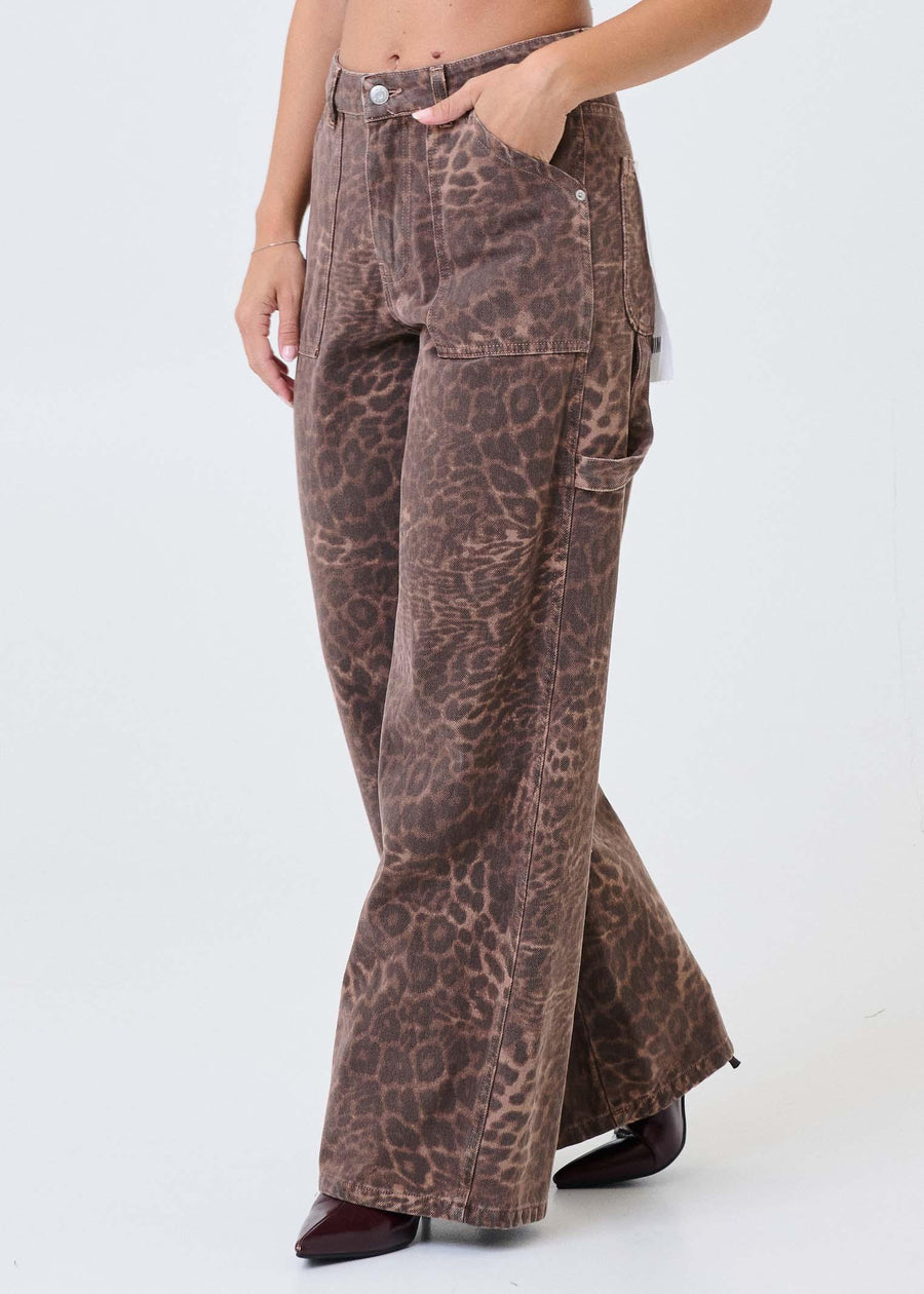 Jeans Haveone marrone maculato con tasconi PGZP106 MACU Haveone 