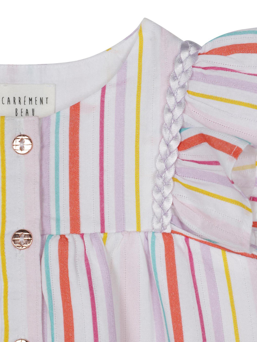 Camicia a strisce multicolor Y05224 MULTICO Carrement Beau 