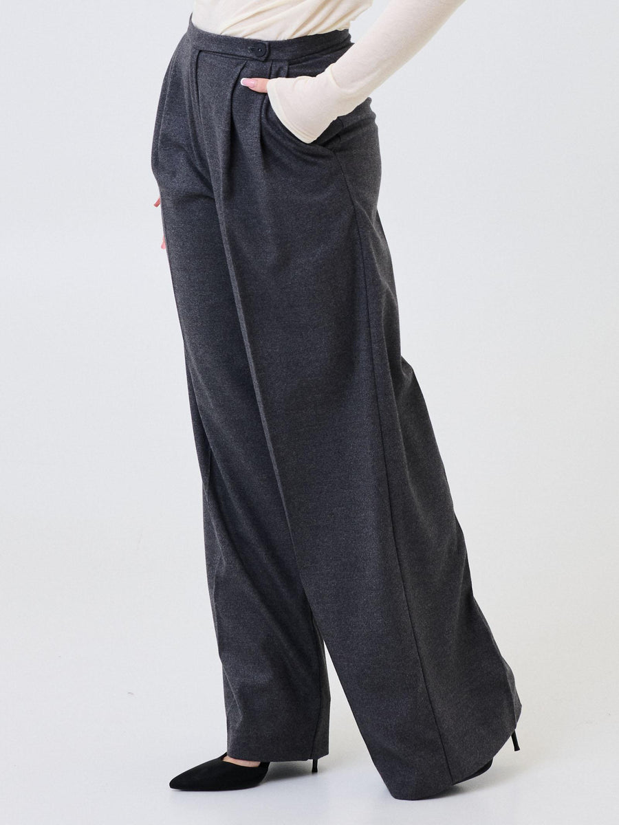 Pantalone a palazzo Armoire grigio antracite 25646 GRIGIO Armoire 