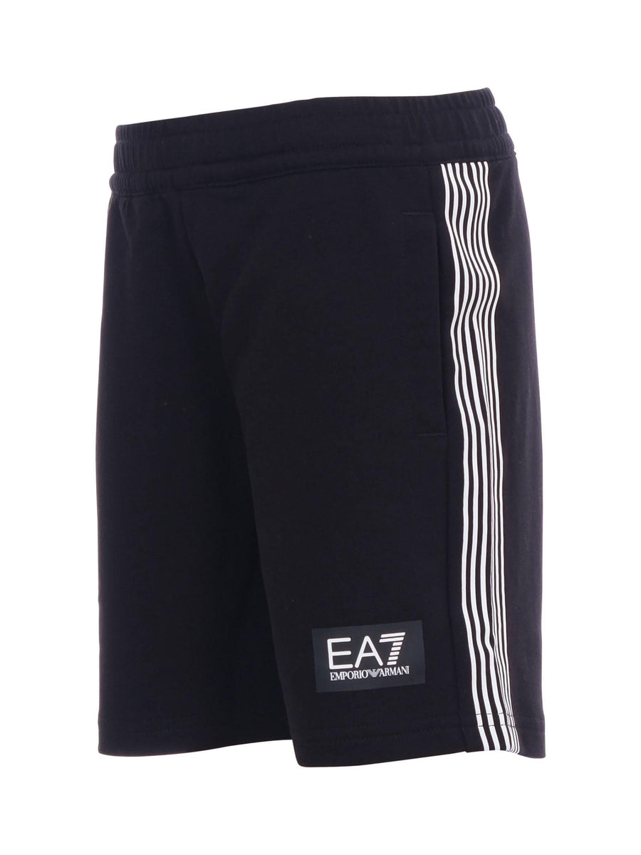 Bermuda Armani EA7 nero con bande laterali 7B000051 UC001 Armani EA7 
