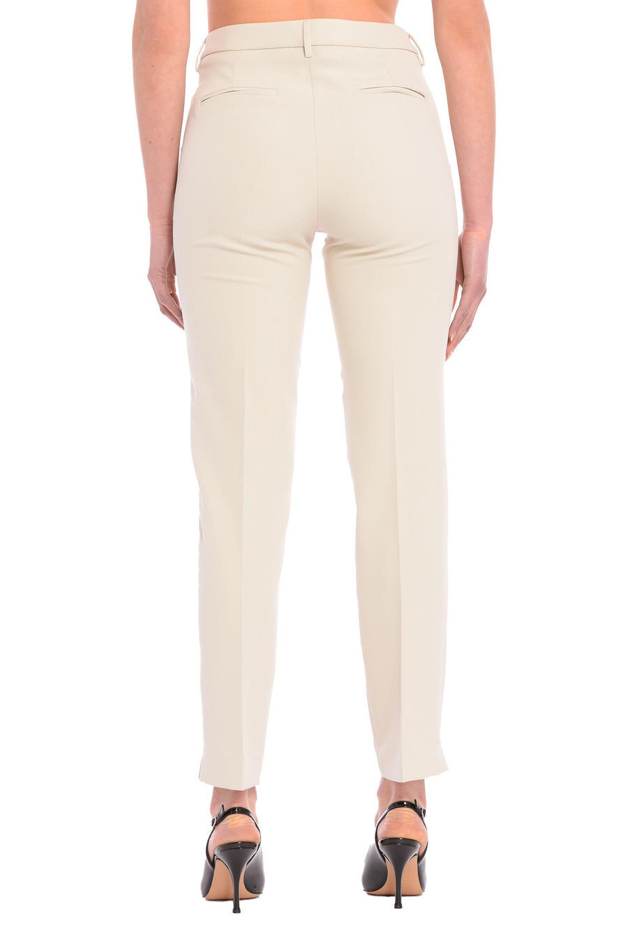 Pantalone Karol panna KAROL3812 PAN RAYURES NOIR 