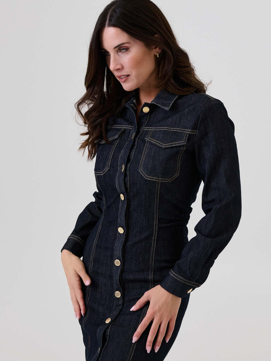 Abito chemisier Vicolo in denim DF5085 DNM Vicolo 