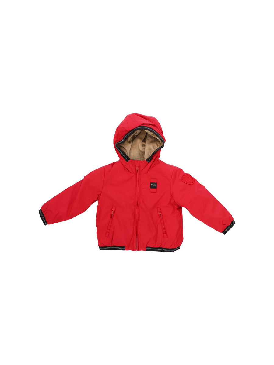 Giubbino neonato Blauer edith rosso con cappuccio BBXC02551 552 Blauer 