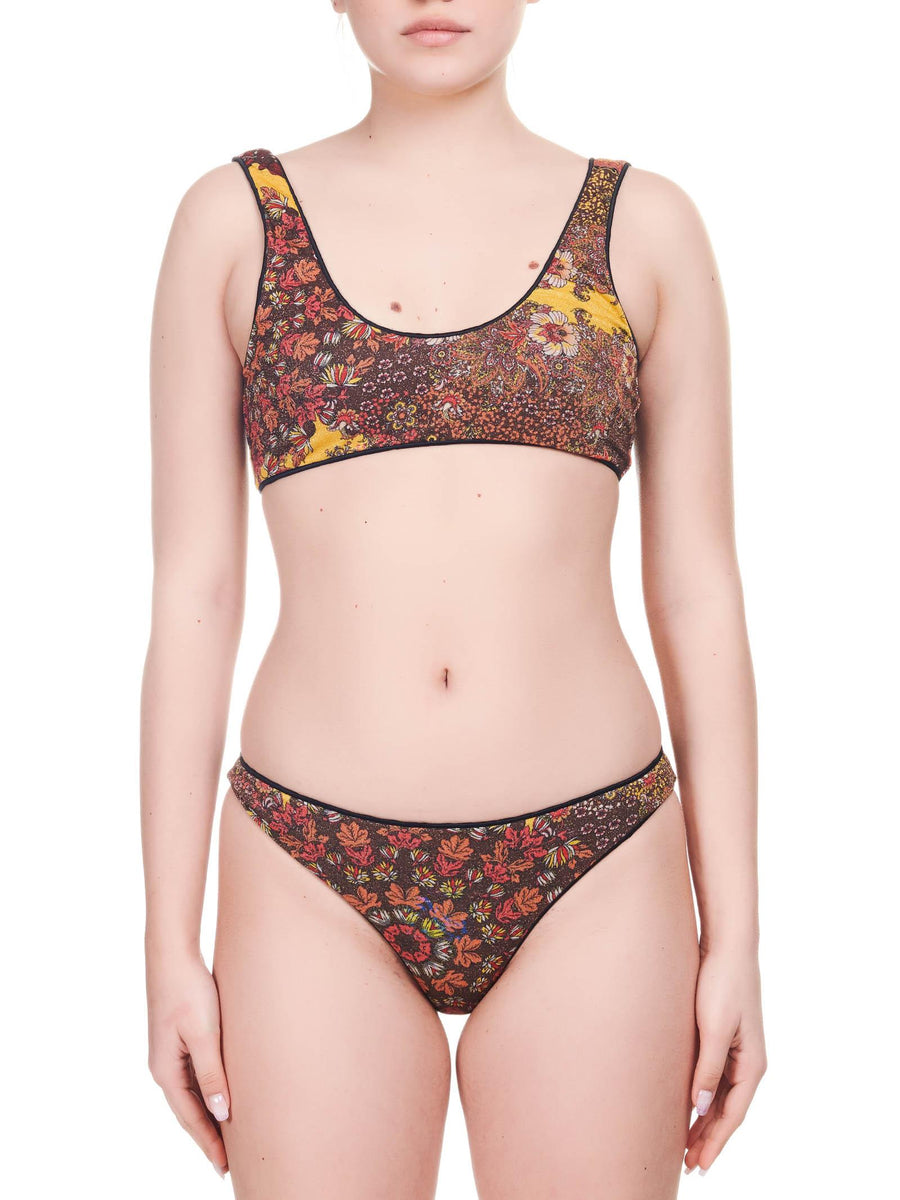 Costume a fascia con stampa F210692 X1 Fk 