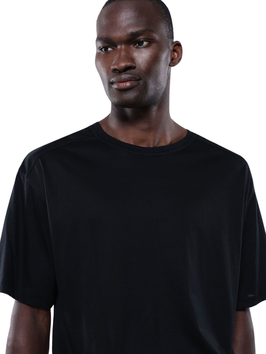 T-Shirt Imperial nera ampia a maniche corte TU82IAK NERO Imperial 