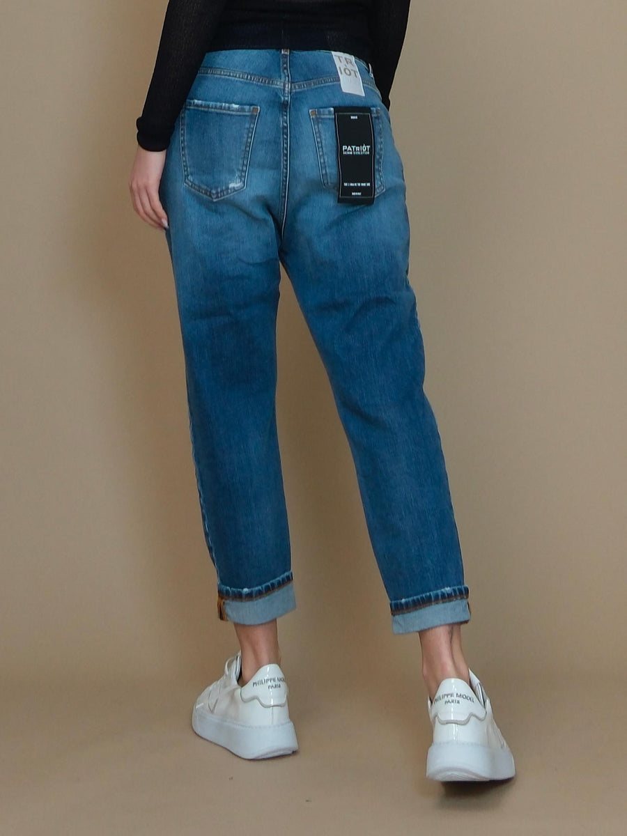 Jeans baggy Patriòt blu in denim PJM20 DNM Patriot 