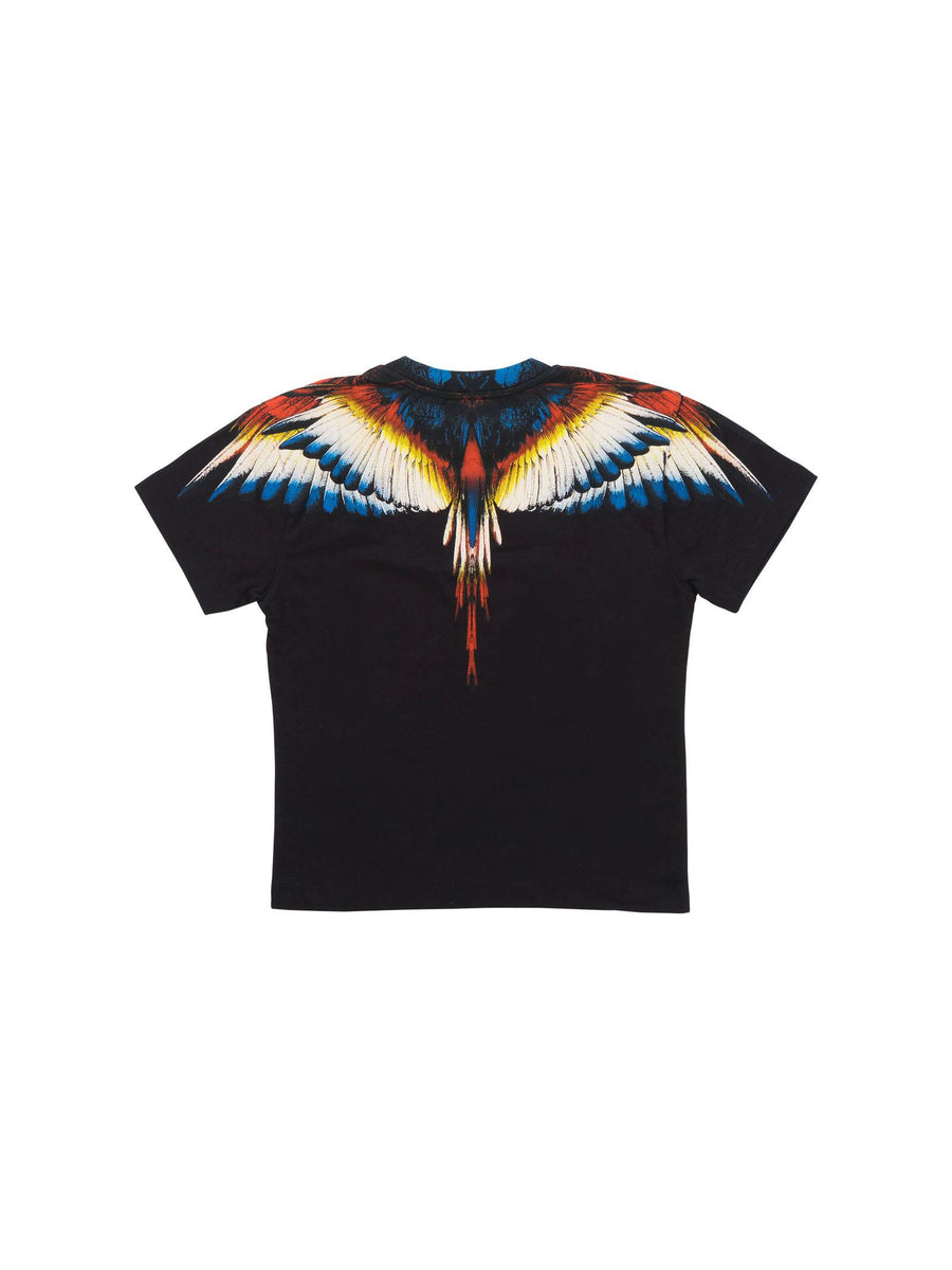 T-Shirt County of Milan nera con stampa ali TH062 110 County of Milan 