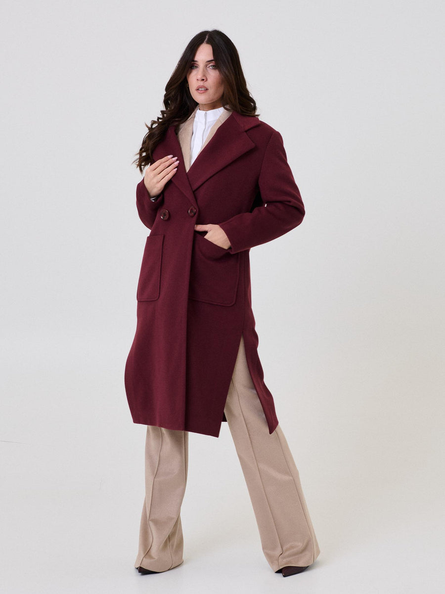 Cappotto doppiopetto "Eloise" Armoire bordeaux ELOISE BORDEAUX Armoire 