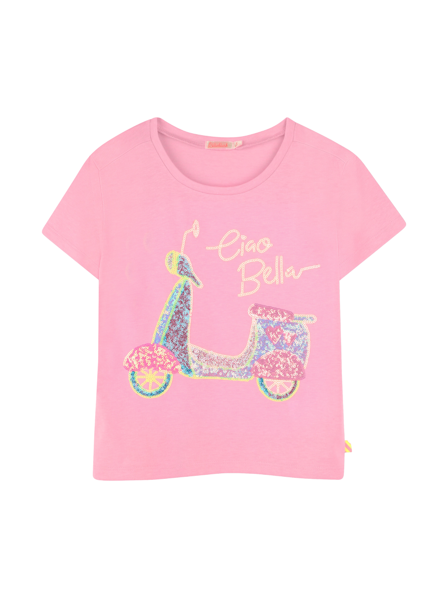 T-Shirt Billie Blush rosa con dettagli glitterati U20950 462 Billie Blush 