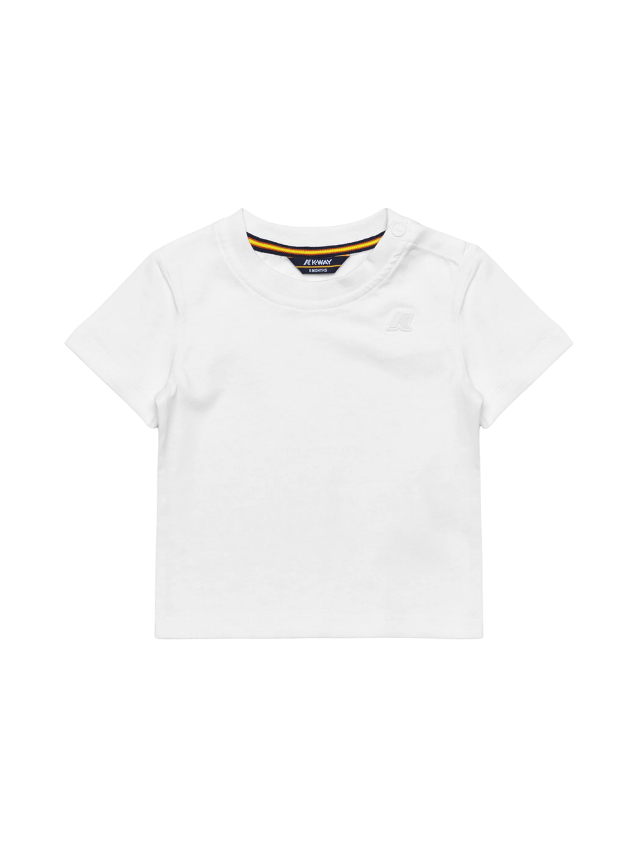 T-Shirt "e. pete" K-Way bianca K4125LW 001 K-WAY 