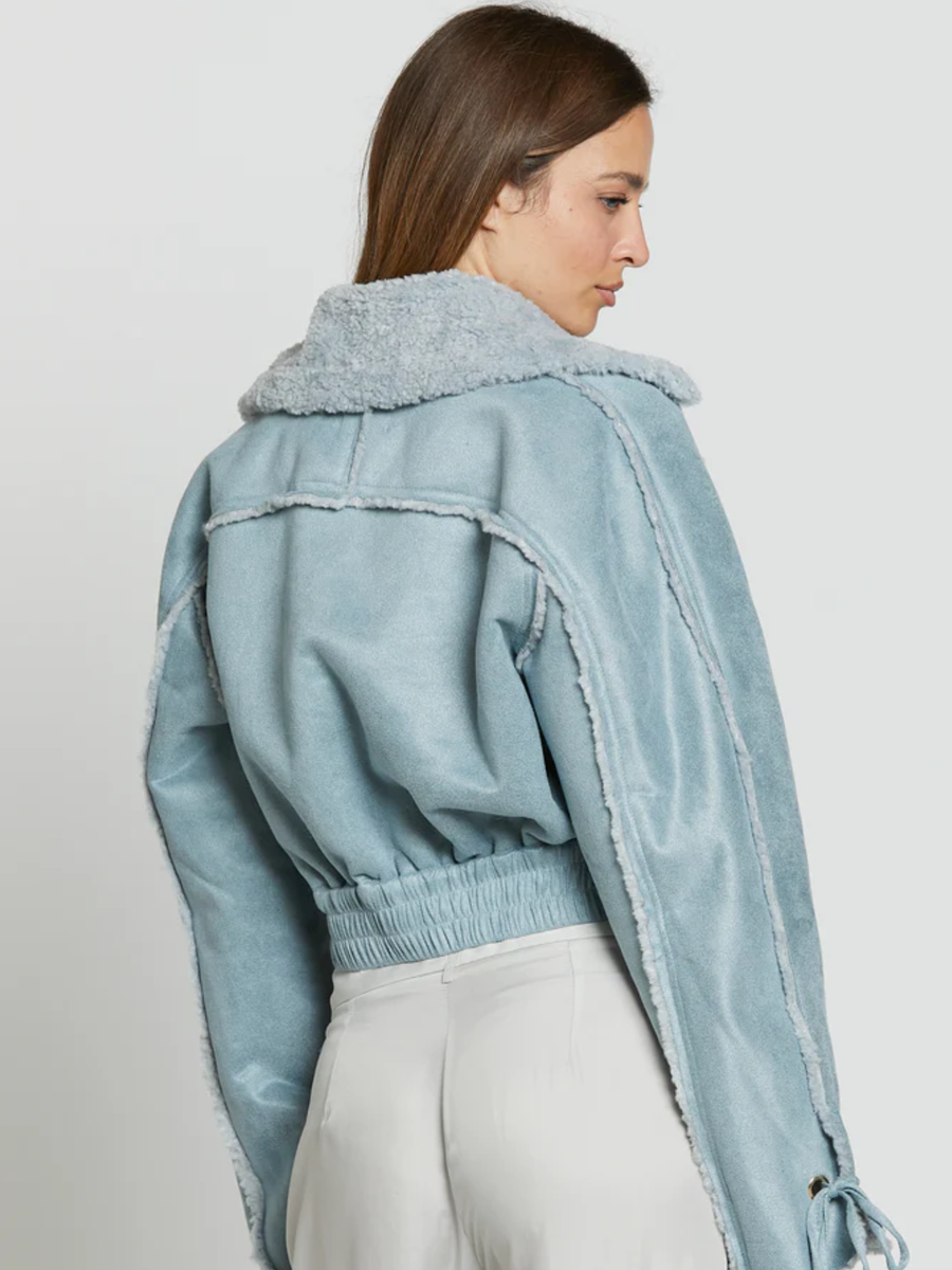 Giacca corta montone Bomber Sweden Silence Limited polvere E534 POLVERE Silence Limited 