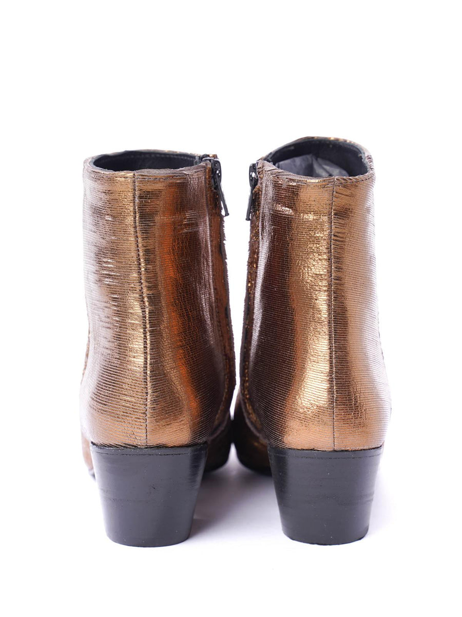 Stivaletto bronzo satinato MA631 BRO Marc Ellis 