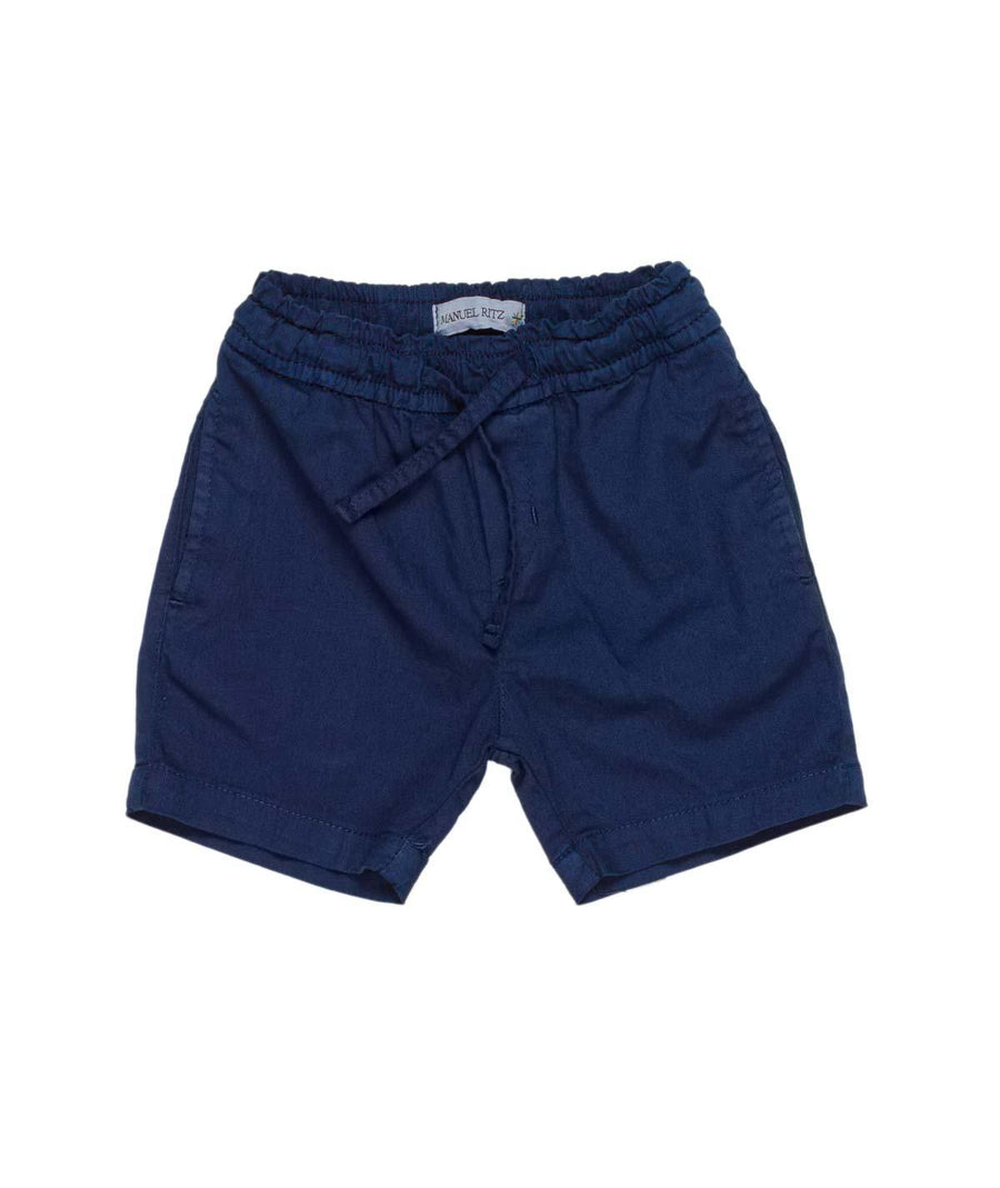 Bermuda blu scuro con elastico MR2548 BLU Manuel Ritz 