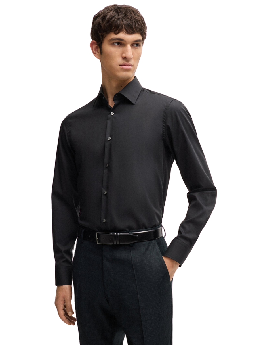 Camicia Boss nera 50469345 001 Boss 
