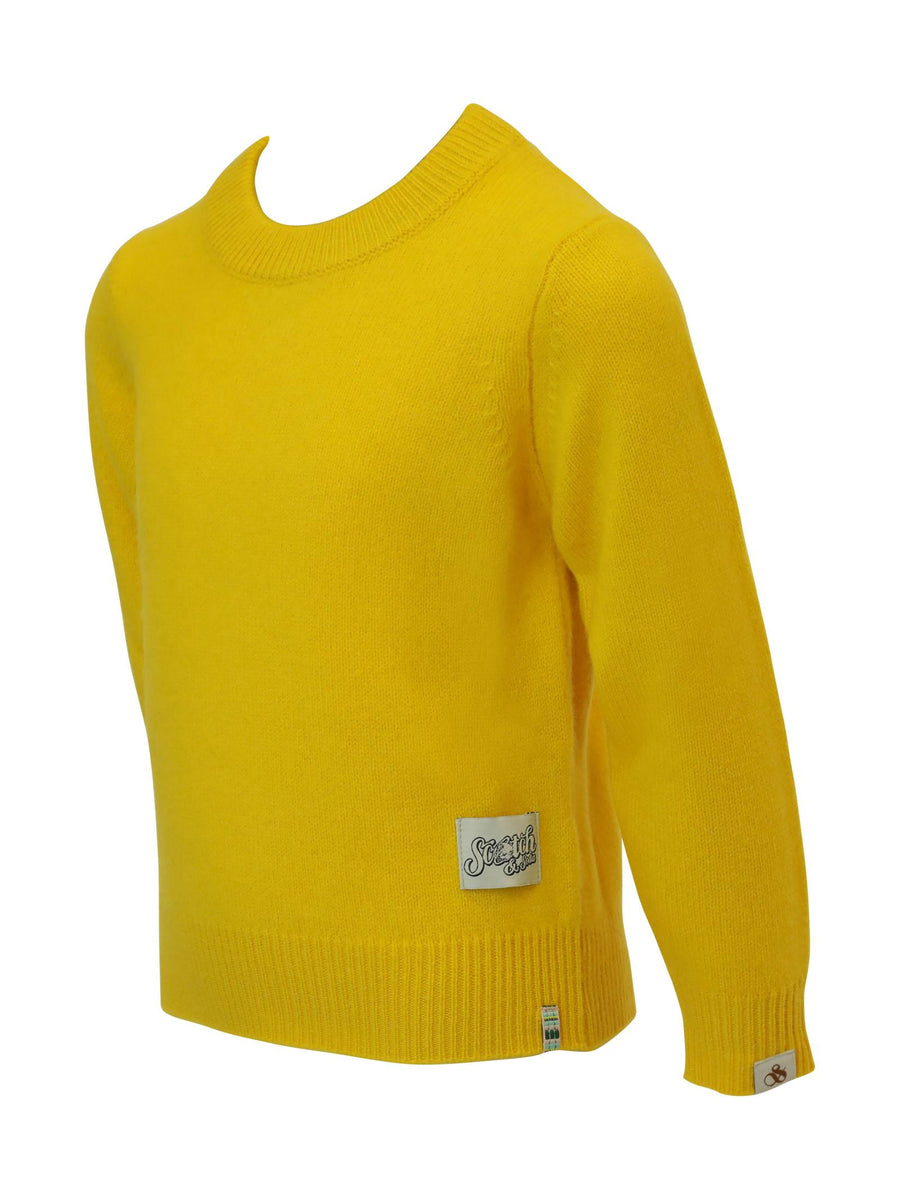Maglioncino giallo a costine 171194 3177 Scotch & Soda 