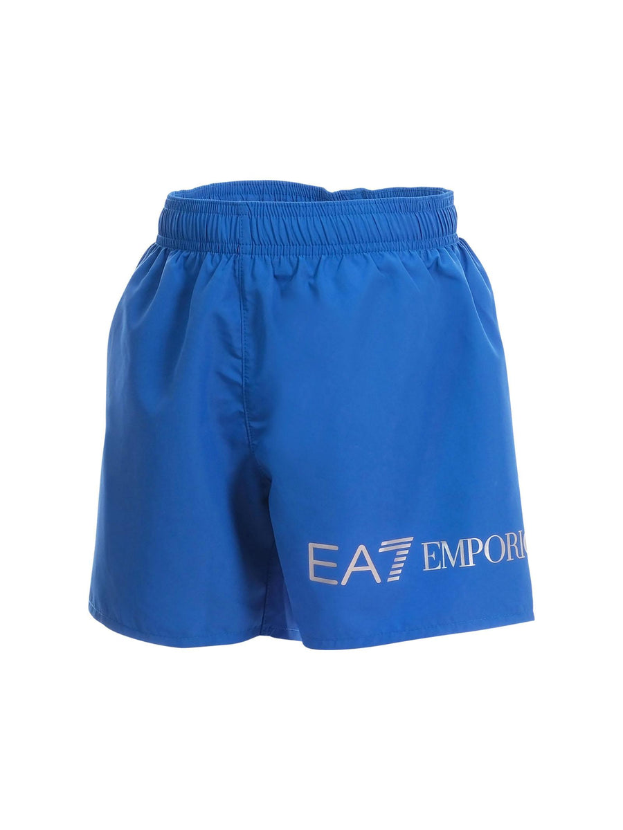 Costume Armani EA7 blu con logo lettering laterale 7B000109 MB015 Armani EA7 