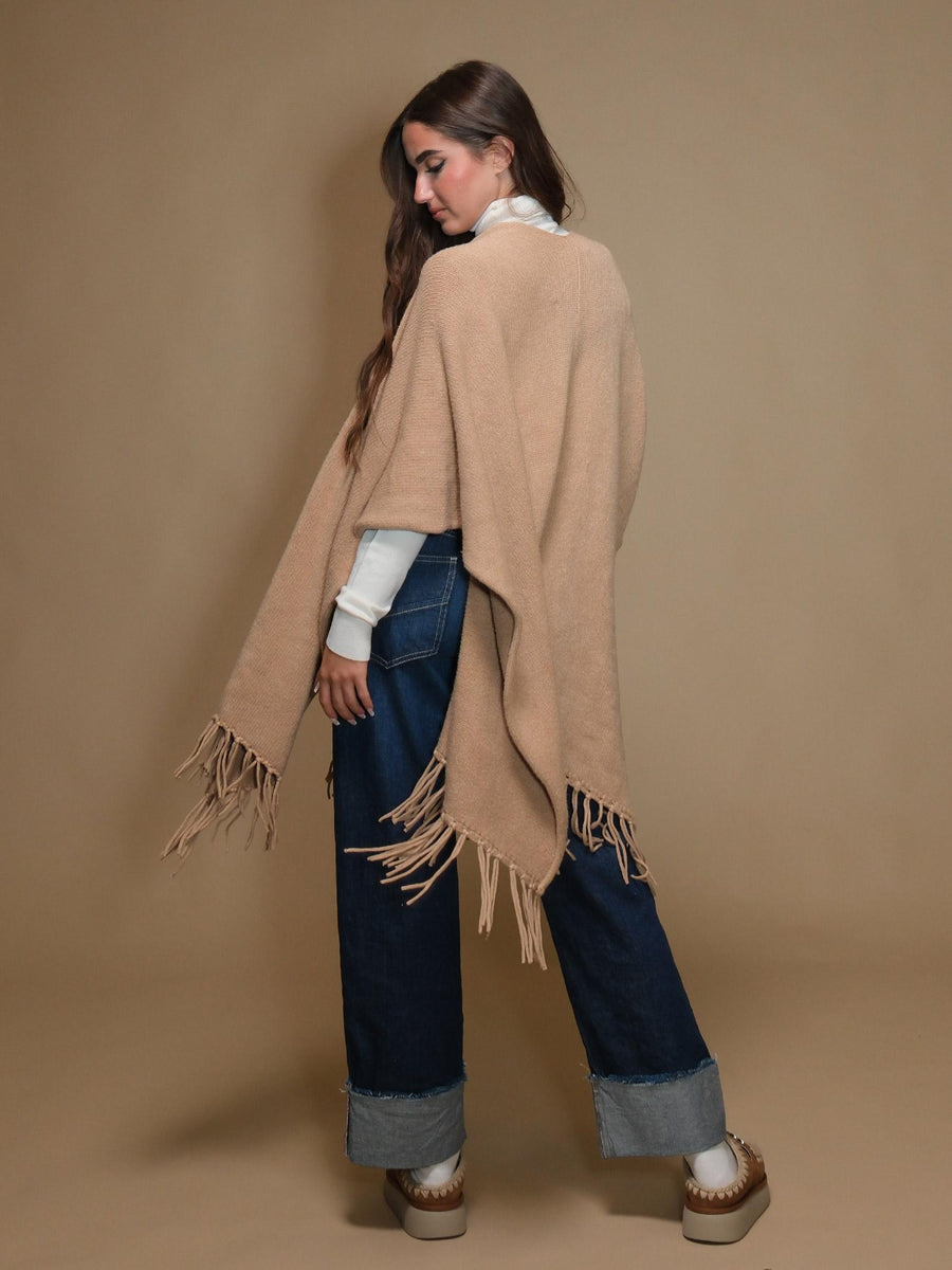 Cardigan Armoire con frange mandorla 5R261 MANDORLA Armoire 