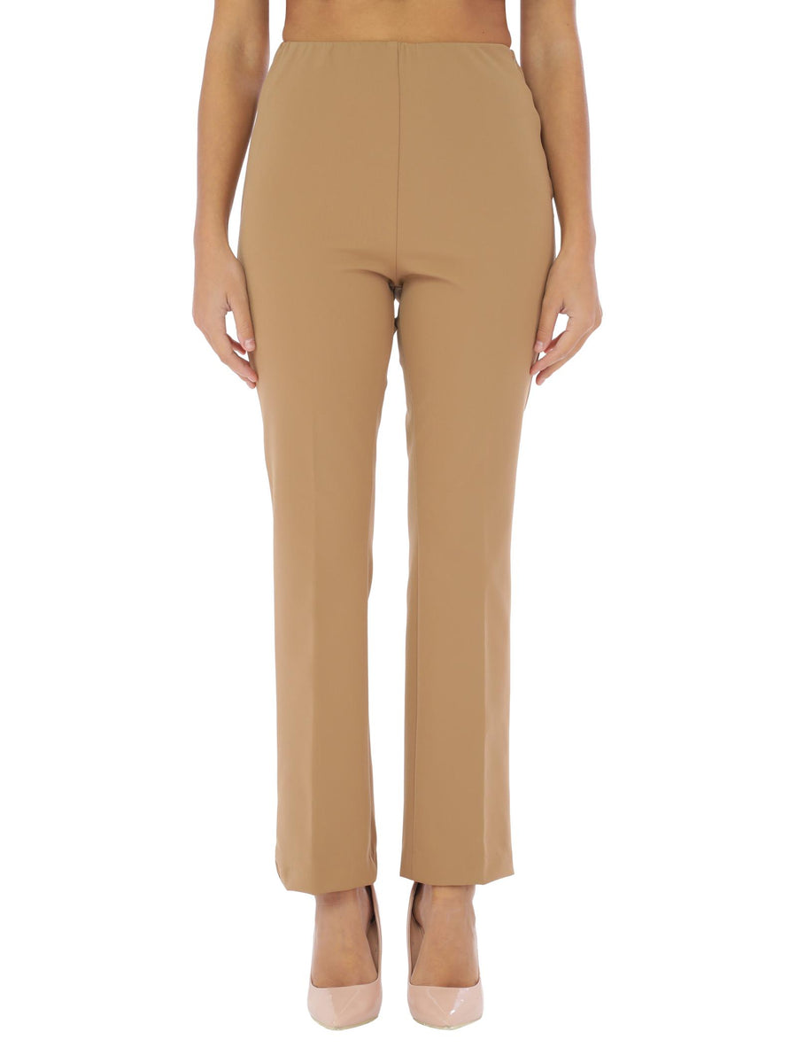 Pantaloni cammello a zampetta LOREN3574 146 RAYURES NOIR 