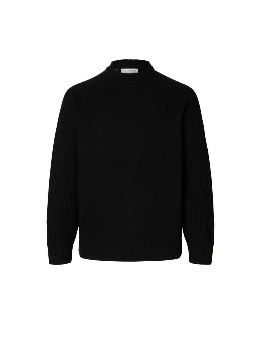 Maglione Selected nero a collo alto 16098334 BLK Selected 
